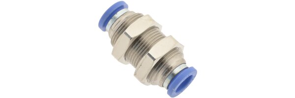 Schott Steckverbindung aus Messing vernickelt