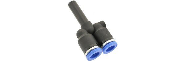 Y-Steckverbindung mit Stecknippel / reduzierend mit Stecknippel