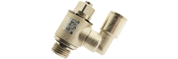 Drosselrückschlagventile mit Schlitzschraube gerade Form