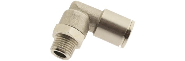 L-Steckverschraubungen mit konischen Gewinde positionierbar