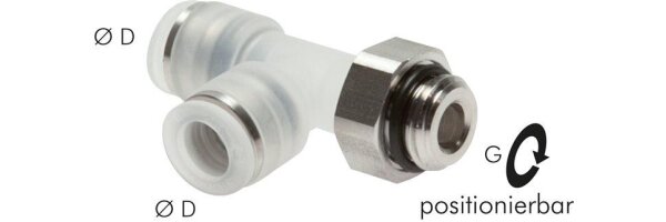 LE-Steckverschraubungen, zylindrisches Gewinde, PP