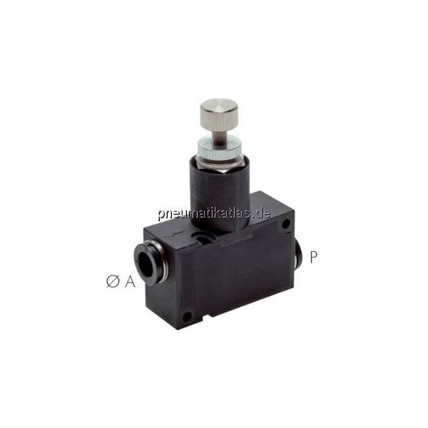Druckregler 6-6mm, ohne Manometer, IQS-Standard