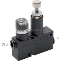 Druckregler 6-6mm, mit Manometer, IQS-Standard