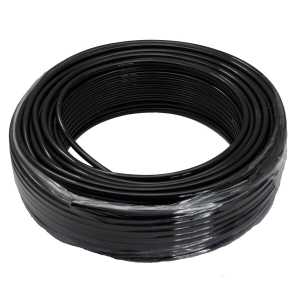 Pneumatik Polyamid - Schlauch 10 x 7 mm, Farbe: schwarz, 25 mtr. Rolle