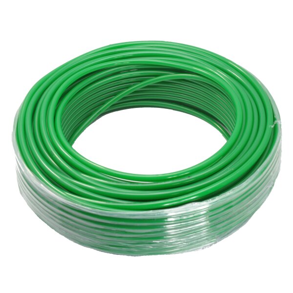 Pneumatik Polyamid - Schlauch 6 x 4 mm, Farbe: grün, 25 mtr. Rolle