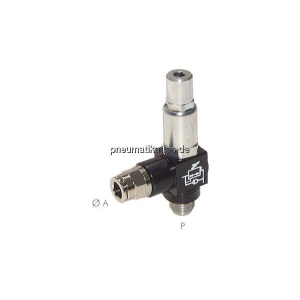 Reglersparventil R 1/4"-4 mm ( Steckanschluss)