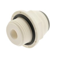 IQS gerader zölliger Steckverschraubung NPT 1/ 8" - 1/4" (6,35 mm), IQS - LE EPDM Dichtung