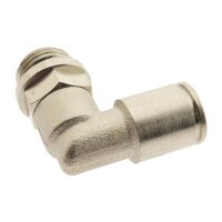 IQS Winkel - L - Steckverschraubung G 1/4" -  6 mm, Messing vernickelt Standard