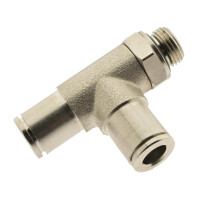 IQS LE - Steckverschraubung G 3/8" - 10 mm, Messing vernickelt Hochtemperatur