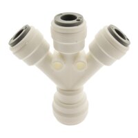 IQS Y-Steckanschluss 3x1/4" (6,35 mm) - 1x3/8" (9,52 mm) IQS-LE Steckverbinder