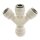 IQS Y-Steckanschluss 3x1/4" (6,35 mm) - 1x3/8" (9,52 mm) IQS-LE Steckverbinder