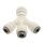 IQS Y-Steckanschluss 3x1/4" (6,35 mm) - 1x3/8" (9,52 mm) IQS-LE Steckverbinder