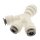IQS Y-Steckanschluss 3x1/4" (6,35 mm) - 1x3/8" (9,52 mm) IQS-LE Steckverbinder