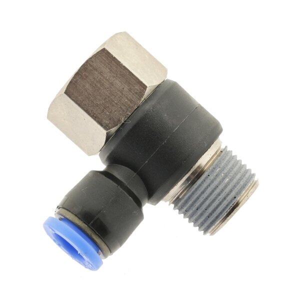 IQS L - Steckverschraubung mit Innen- und Außengewinde M5 – G/R 1/2“ zur Auswahl