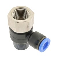 IQS L - Steckverschraubung mit Innen- und Außengewinde M5 – G/R 1/2“ zur Auswahl