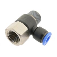 IQS L - Steckverschraubung mit Innen- und Außengewinde M5 – G/R 1/2“ zur Auswahl