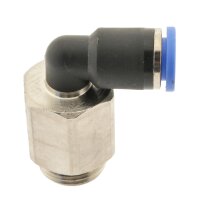 IQS L - Steckverschraubung kurz mit zylindrischem Außengewinde M5 – G 1/2“