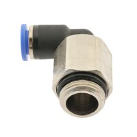 IQS L - Steckverschraubung kurz mit zylindrischem Außengewinde M5 – G 1/2“