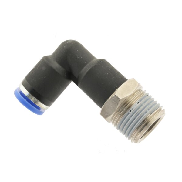 IQS L - Steckverschraubung langer Körper Außengewinde M5 – R 1/2“ IQS Standard