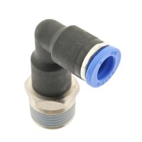 IQS L - Steckverschraubung langer Körper Außengewinde M5 – R 1/2“ IQS Standard