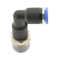 IQS L - Steckverschraubung langer Körper Außengewinde M5 – R 1/2“ IQS Standard
