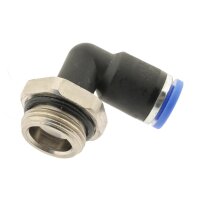 IQS L - Steckverschraubung mittellanger Körper zylindrischem Gewinde M5 – G 1/2“