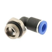 IQS L - Steckverschraubung mittellanger Körper zylindrischem Gewinde M5 – G 1/2“