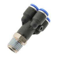 IQS Mehrfachverteiler 4-Fach-Verteiler Außengewinde R 1/4“ – R 1/8“ IQS Standard