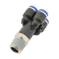 IQS Mehrfachverteiler 4-Fach-Verteiler Außengewinde R 1/4“ – R 1/8“ IQS Standard