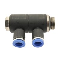 IQS Mehrfachverteiler 2 - Fach mit zylindrischem Außengewinde G 1/8“ – G 1/2“