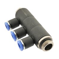 IQS Mehrfachverteiler 3 – Fach mit zylindrischem Außengewinde G 1/8“ – G 1/2“