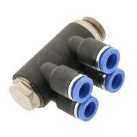 IQS Mehrfachverteiler 4 – Fach mit zylindrischem Außengewinde G 1/8“ – G 1/2“