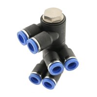 IQS Mehrfachverteiler 6 – Fach mit zylindrischem Außengewinde G 1/8“ – G 1/2“