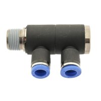 IQS Mehrfachverteiler 2 – Fach mit Außengewinde R 1/8“ – R 1/2“ IQS Standard