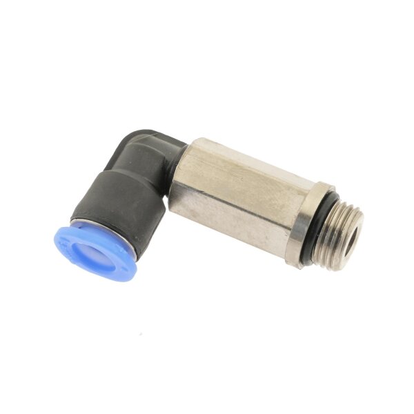 IQS Mini L - Steckverschraubung lang Außengewinde M3 – 1/8“ Winkelsteckanschluss