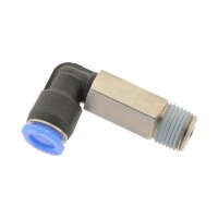 IQS Mini L - Steckverschraubung lang Außengewinde M3 – 1/8“ Winkelsteckanschluss