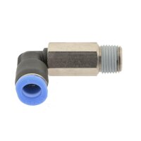 IQS Mini L - Steckverschraubung lang Außengewinde M3 – 1/8“ Winkelsteckanschluss