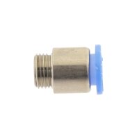 IQS Mini gerade Steckverschraubung mit Feingewinde M 6 x 0 ,75 -  M 8 x 0 ,75