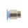 IQS Mini gerade Steckverschraubung mit Feingewinde M 6 x 0 ,75 -  M 8 x 0 ,75