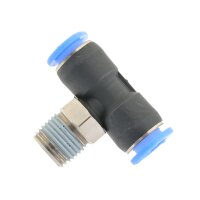 IQS Mini TE - Steckverschraubung mit Außengewinde M3 – 1/8“ T-Stück