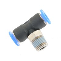 IQS Mini TE - Steckverschraubung mit Außengewinde M3 – 1/8“ T-Stück
