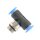 IQS Mini TE - Steckverschraubung mit Außengewinde M3 – 1/8“ T-Stück