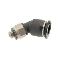 IQS Mini 45° Steckverschraubung Außengewinde M3 – R 1/8“ gerader Steckanschluss