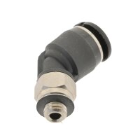 IQS Mini 45° Steckverschraubung Außengewinde M3 – R 1/8“ gerader Steckanschluss
