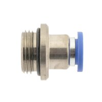 IQS gerade Steckverschraubung zylindrischem Gewinde M5  - G 1/2" runder Körper