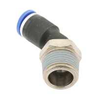 IQS 45° Winkel - Steckverschraubung mit Außengewinde M5 - R 1/2" IQS Standard