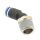 IQS 45° Winkel - Steckverschraubung mit Außengewinde M5 - R 1/2" IQS Standard