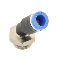IQS 45° Winkel - Steckverschraubung zylindrischem Außengewinde G 1/8“ - G 1/2"