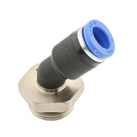 IQS 45° Winkel - Steckverschraubung zylindrischem Außengewinde G 1/8“ - G 1/2"