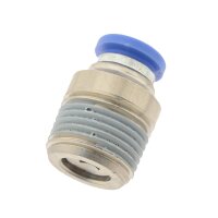 IQS gerade Steckverschraubung mit Außengewinde M3 - R 1/2" mit Innensechskant